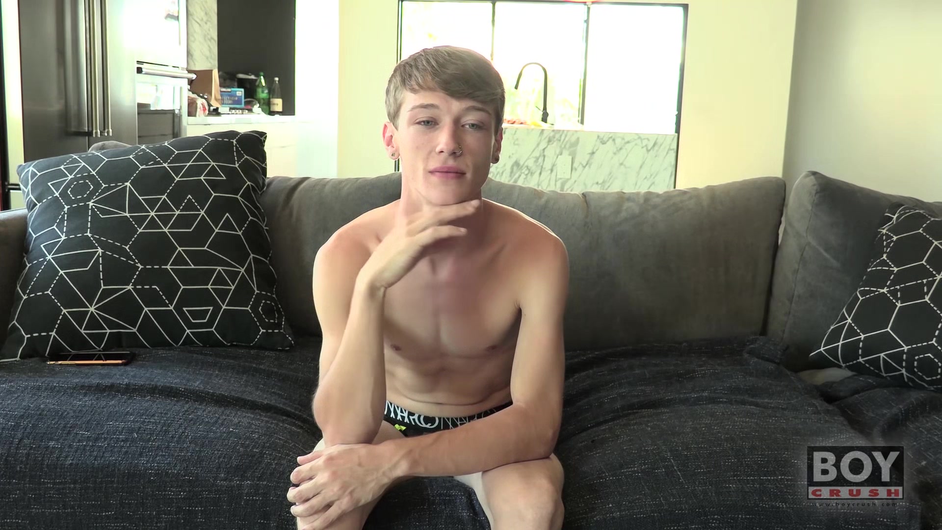 Twink Corey Dawson Jerks Off While Dildo Fucking His Ass
