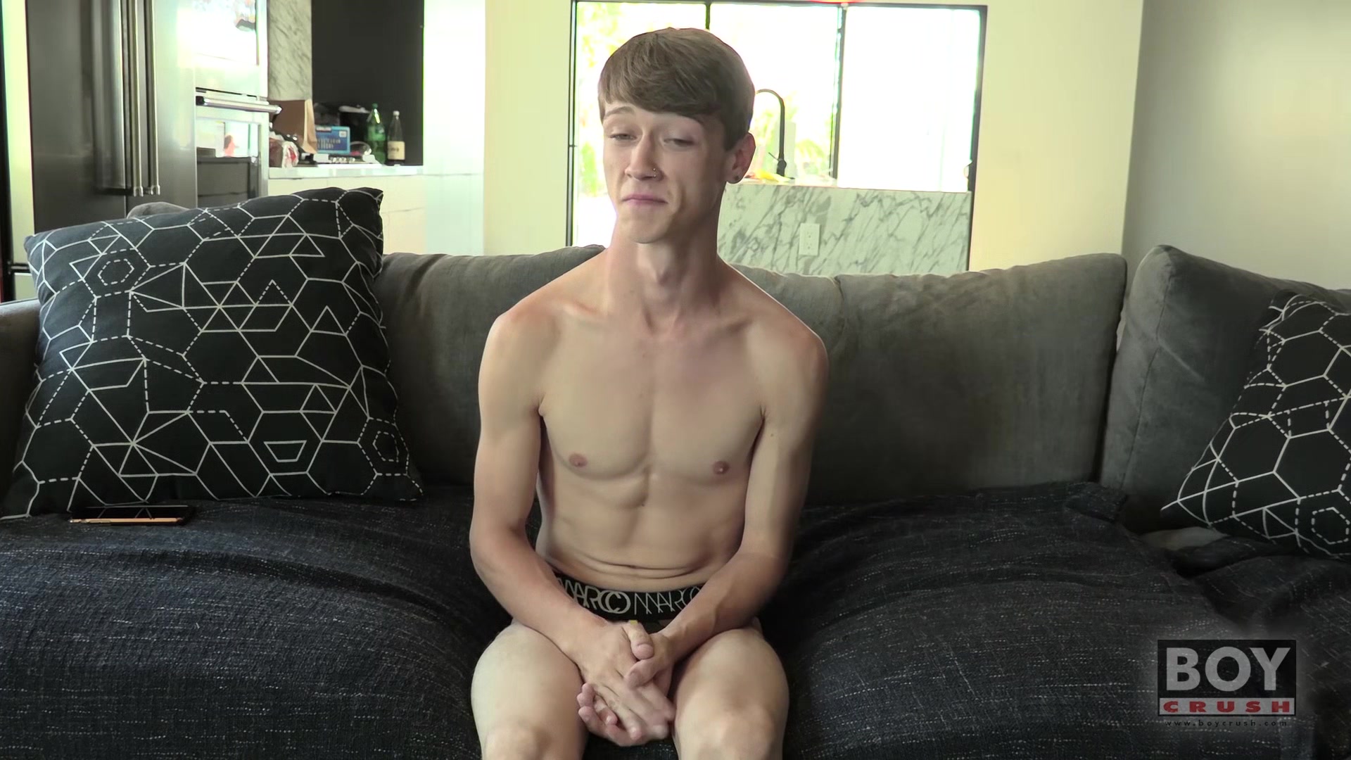 Twink Corey Dawson Jerks Off While Dildo Fucking His Ass