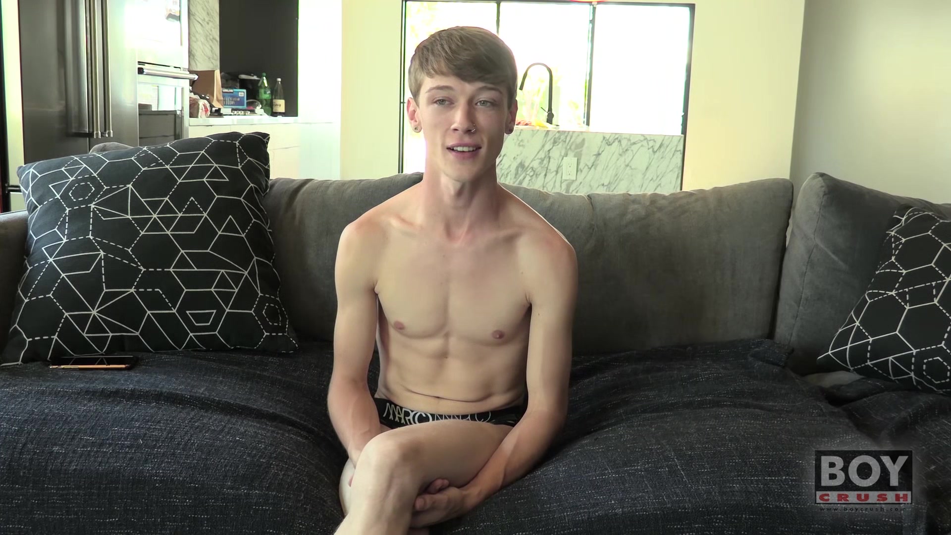 Twink Corey Dawson Jerks Off While Dildo Fucking His Ass