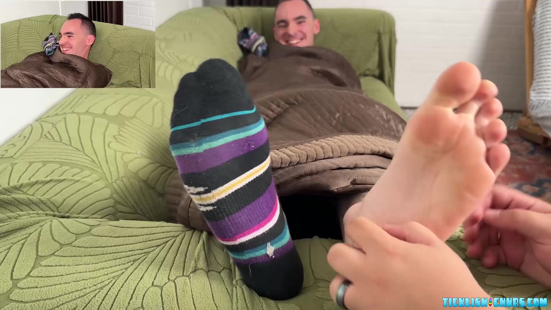 Spiritmonkey Giggles While Matt Enjoys Tickling His Feet