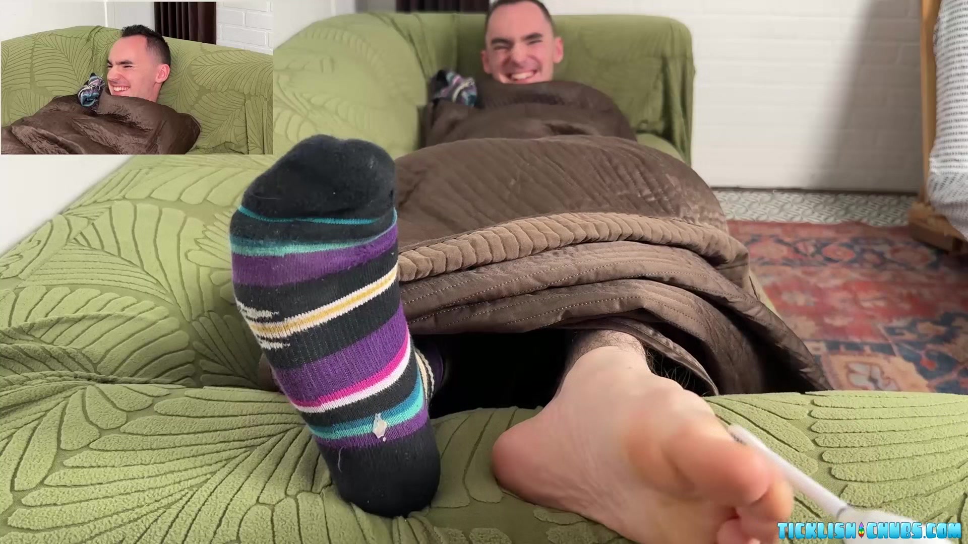 Spiritmonkey Giggles While Matt Enjoys Tickling His Feet