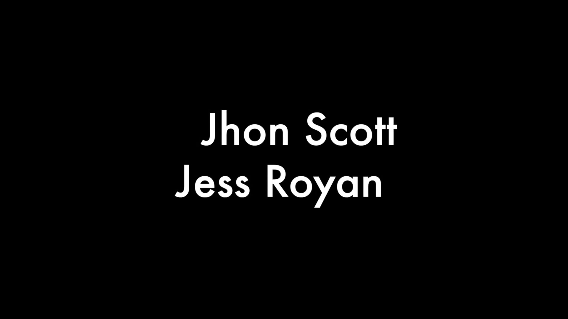 Jhon Scott And Jess Royan