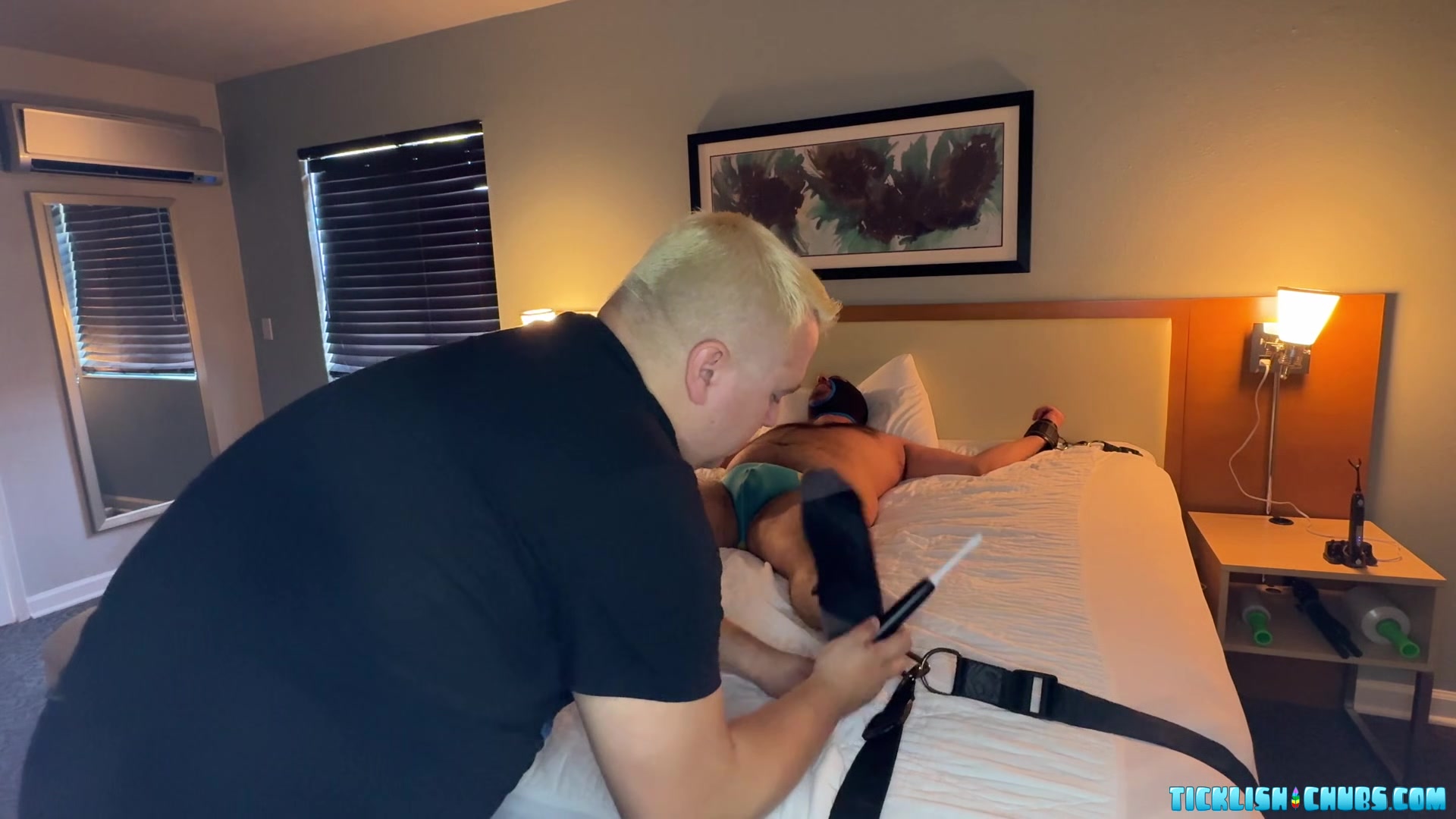 TKLFest '24: Jorge Tickled & Cums Through His Cage in Vegas - Jorge & Matt