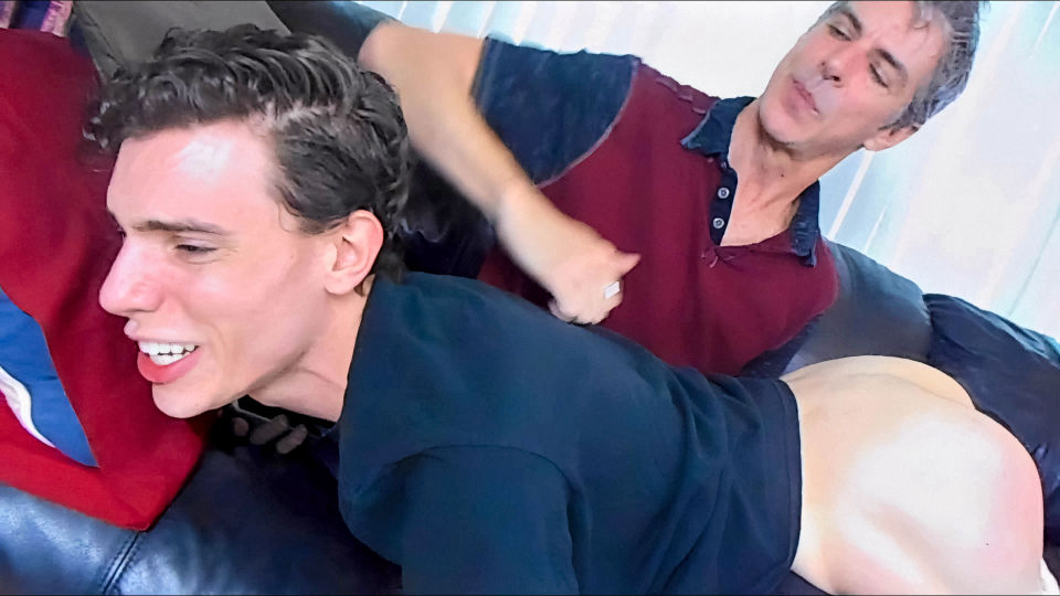 Spanking for Brat Step-Son - Aiden Valentine & Richard Lennox