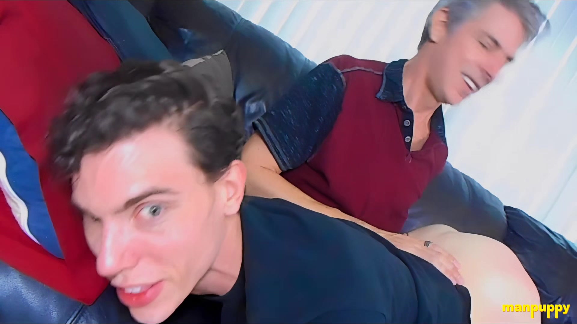 Spanking for Brat Step-Son - Aiden Valentine & Richard Lennox