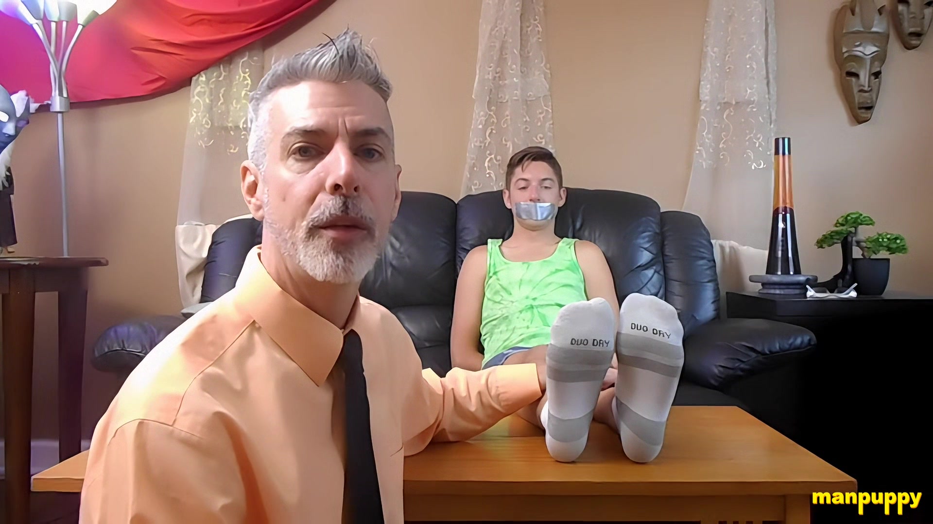 Professor Tickling Bound Twink Feet - Devin Jones & Richard Lennox