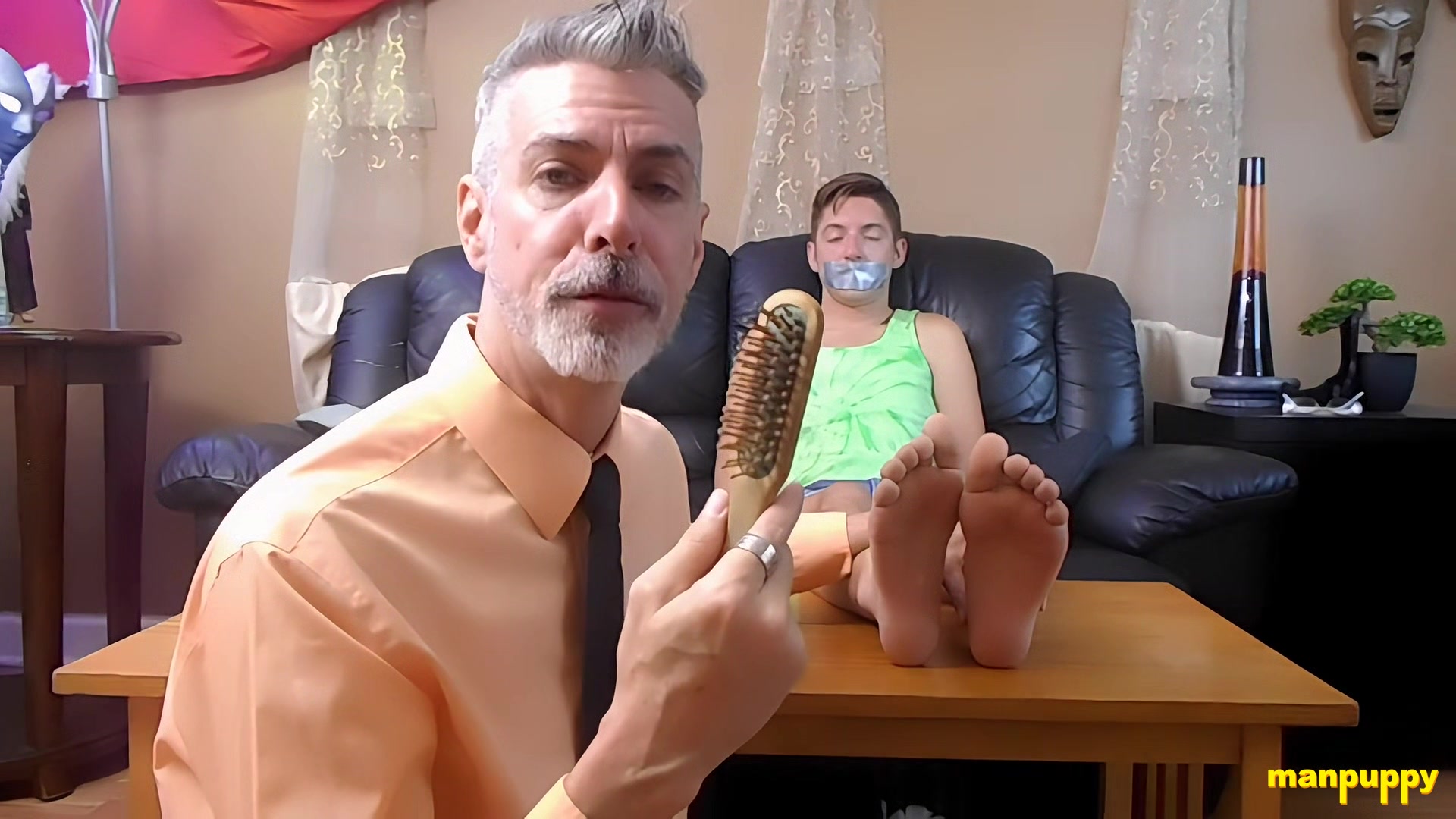 Professor Tickling Bound Twink Feet - Devin Jones & Richard Lennox