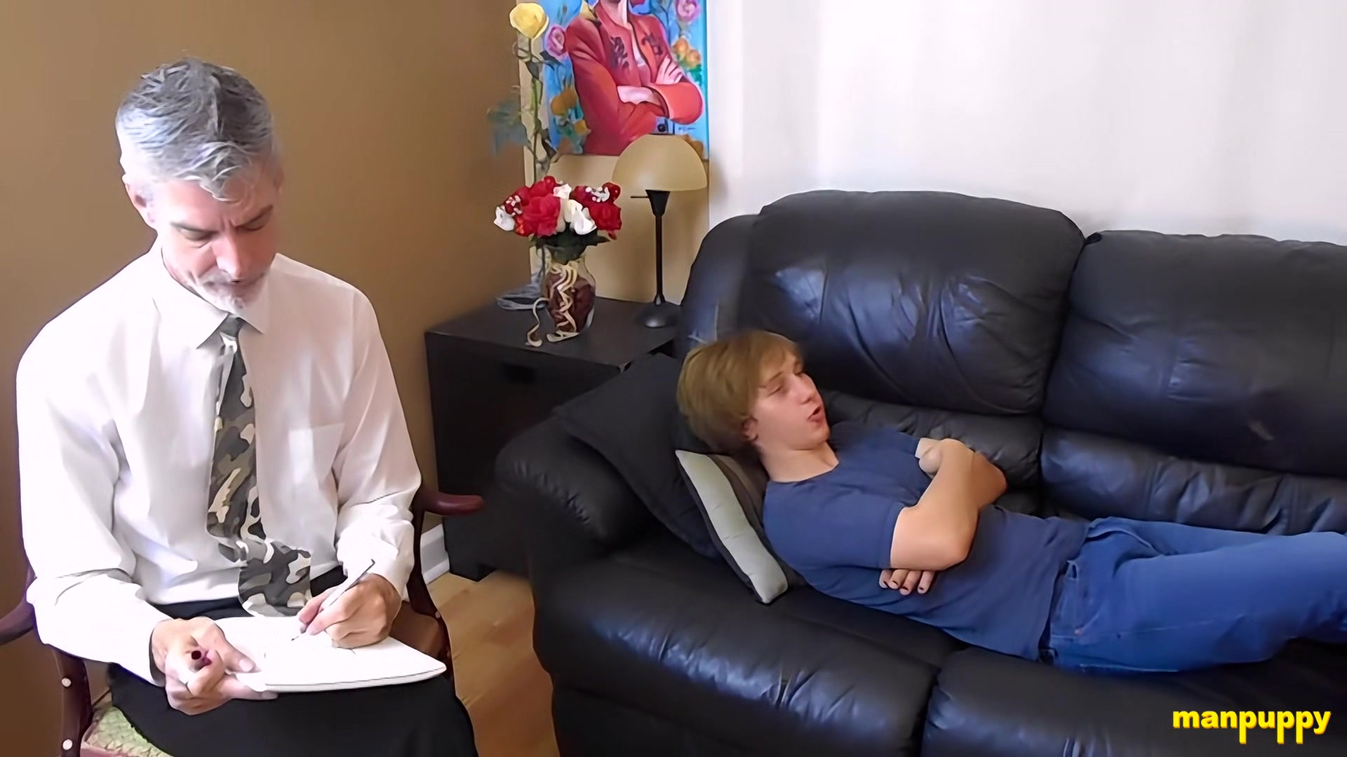 Therapist Spanking Twisted Twink Patient - Elis Ataxxx & Richard Lennox