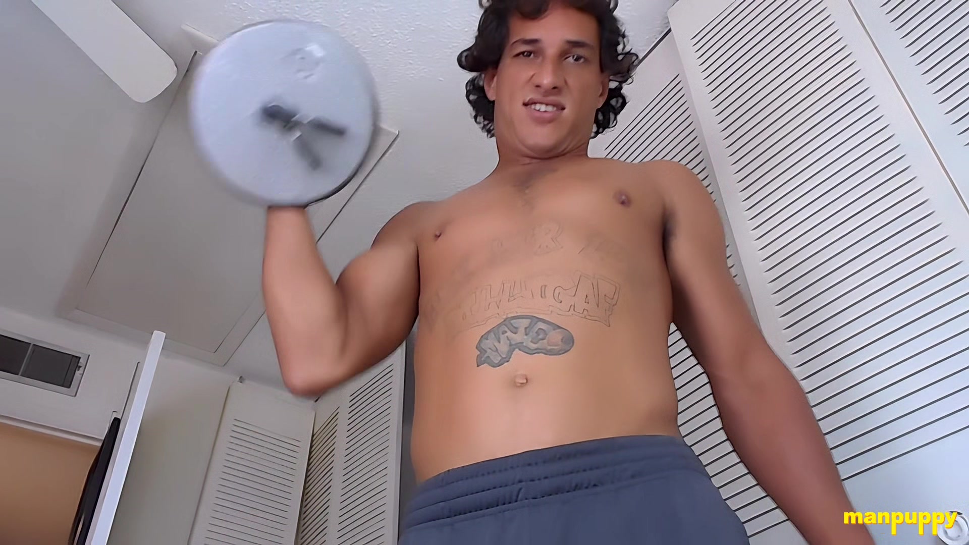 Giant's Workout Interrupted - Tony Cazzo