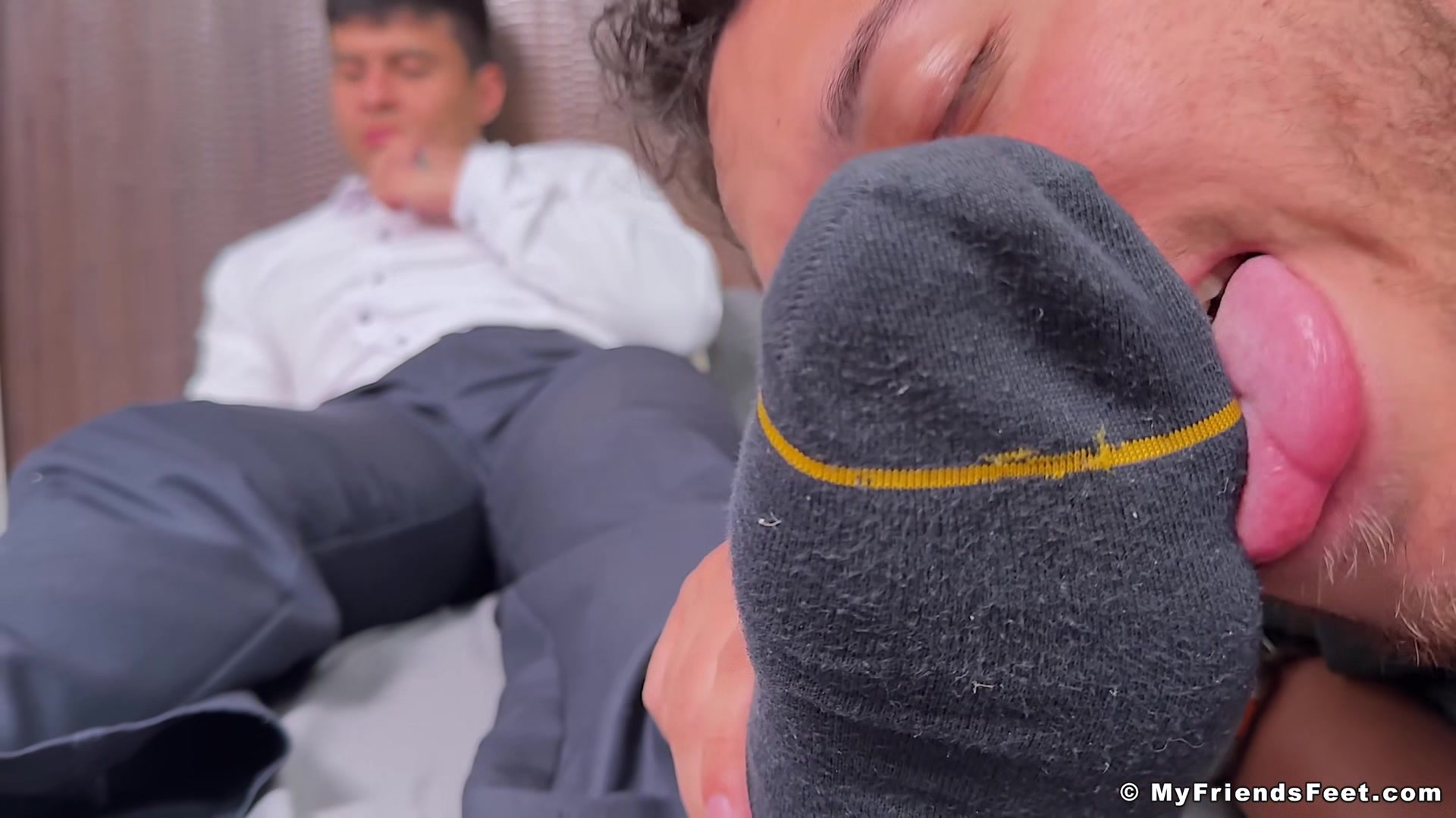 Caleb's Dress Socks & Feet Worshiped - Caleb