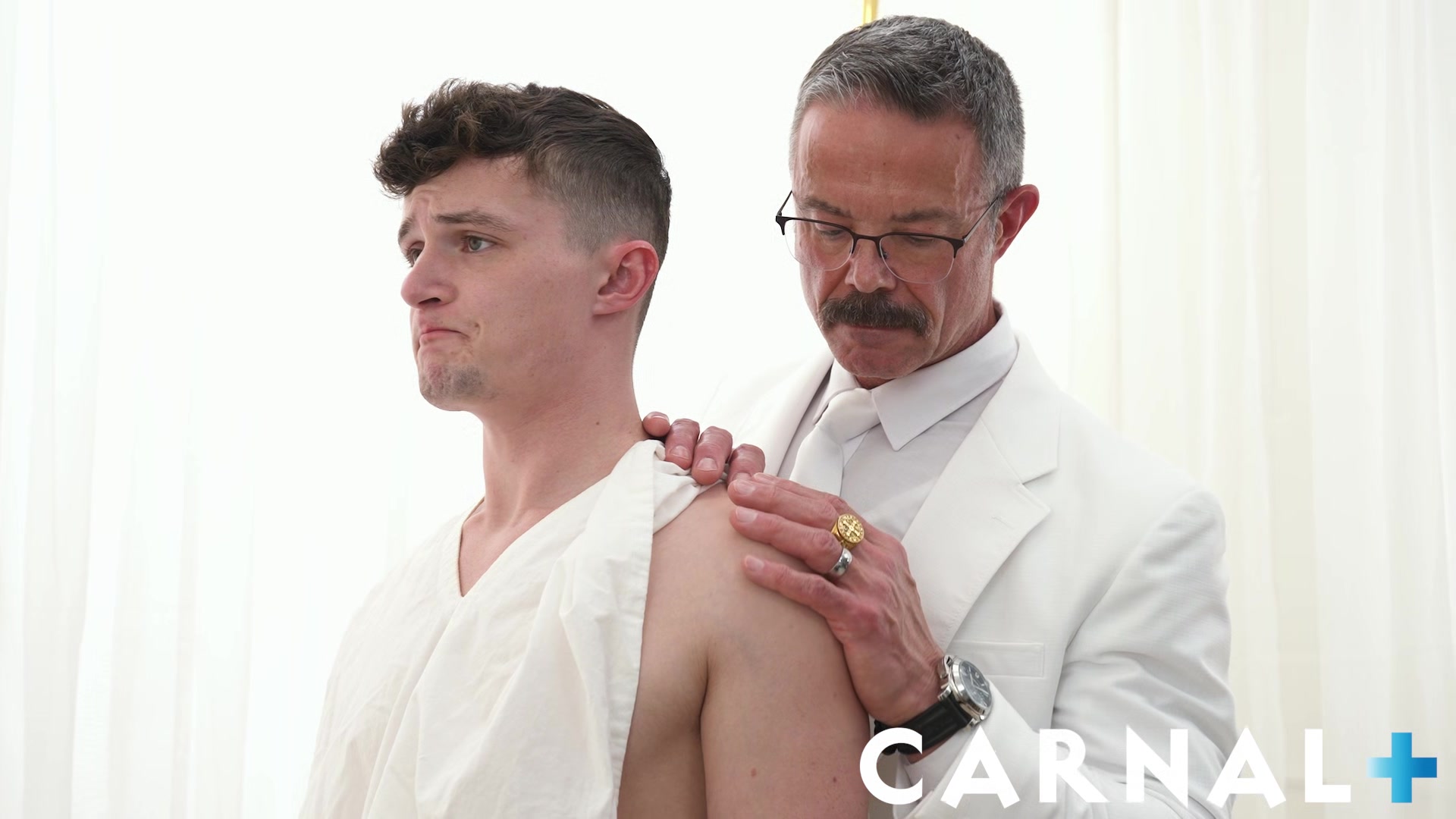 MasonicBoys - Cute twink Grant Ducati is fucked raw by hot suited DILF