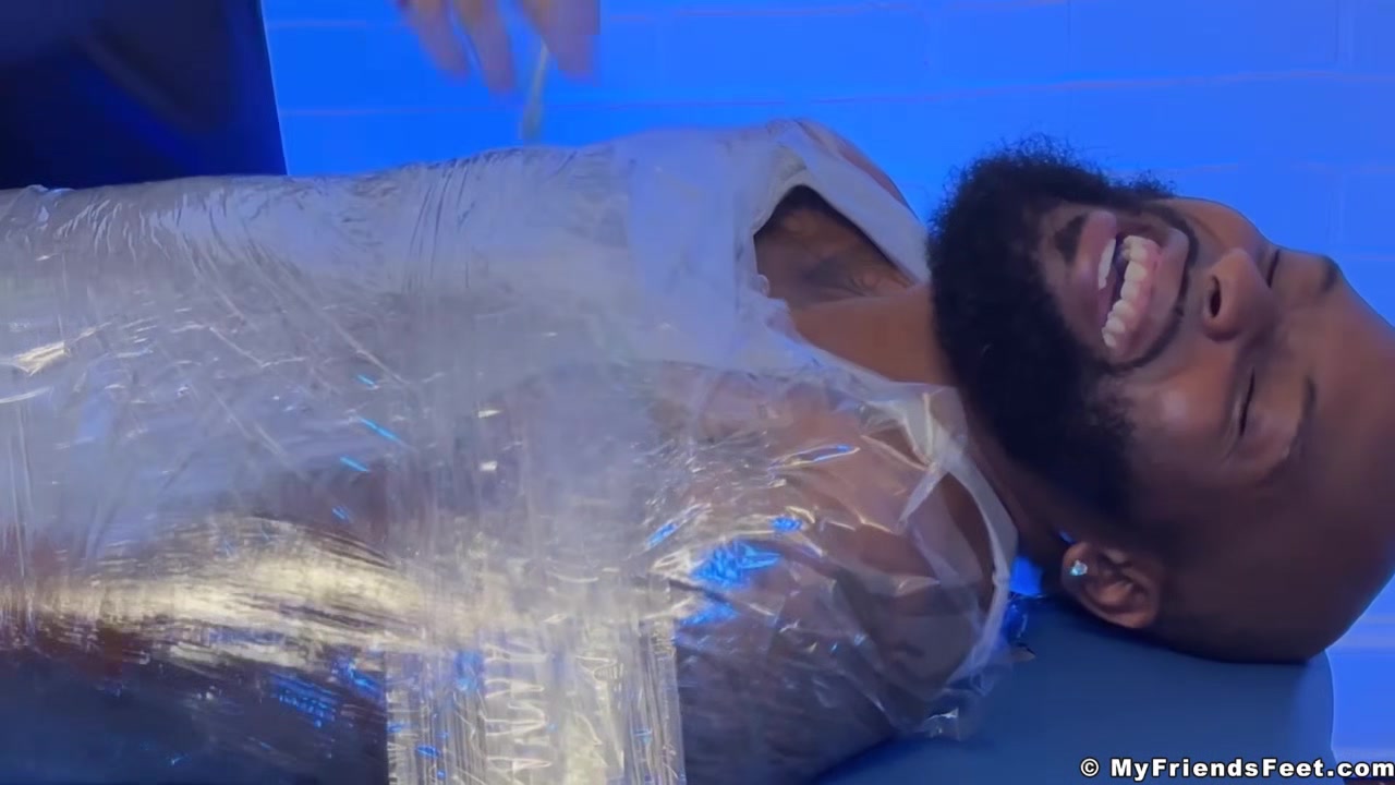 Hairy Dallas Experienced Feet Tickles While Wrapped
