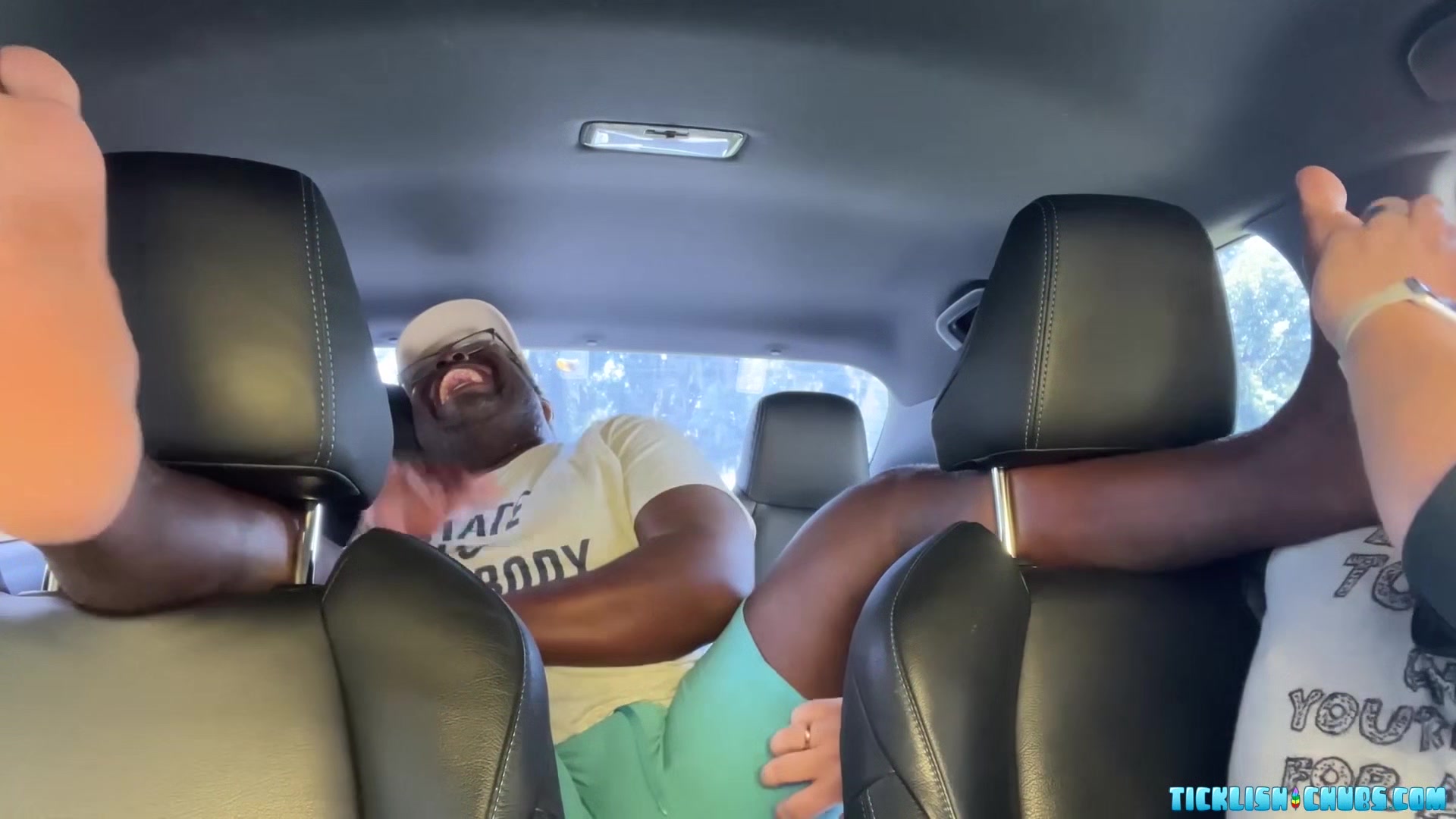 Black Bear Aaron Giggles Hard While Matt Tickles Him