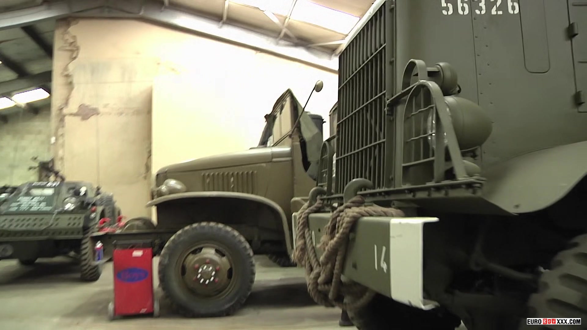 Army Boys Edwin & Reece Fuck In Troop Carrier - Edwin Sykes & Reece Bentley
