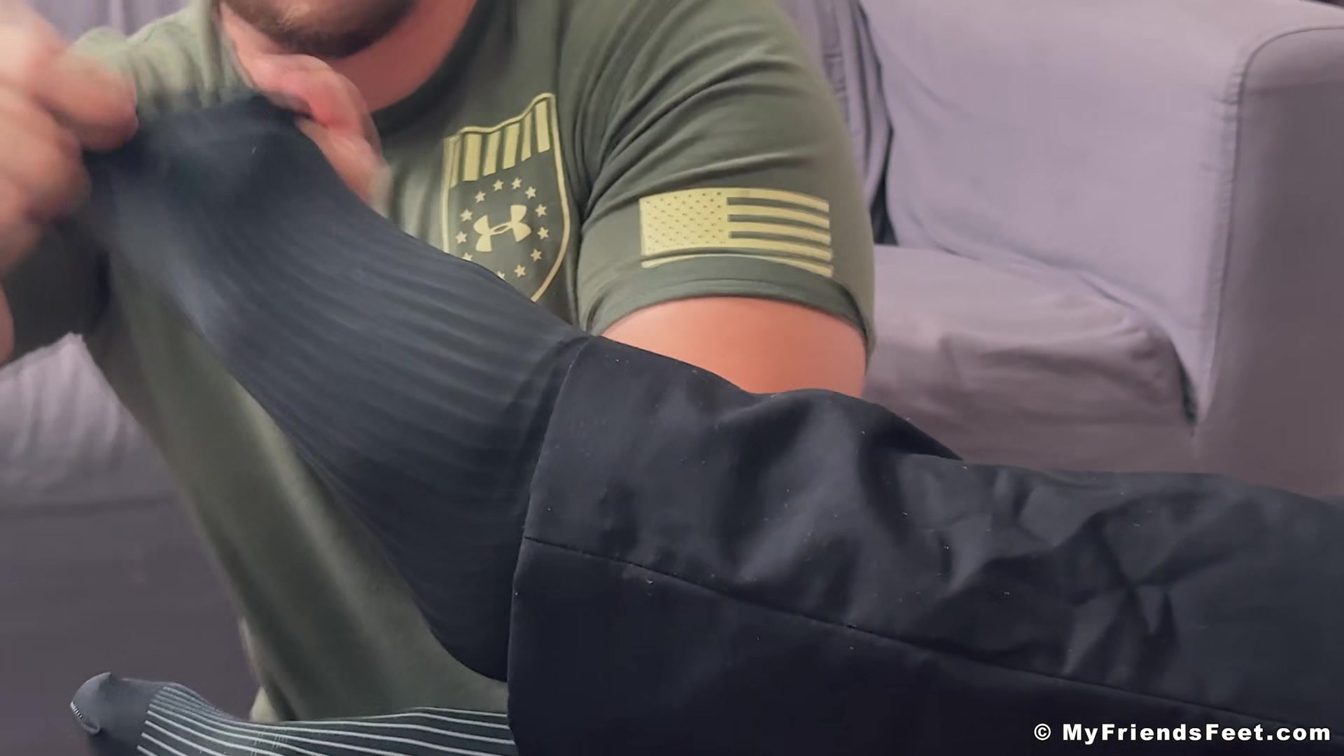 Dan Worships His Step-Dad Joey's Feet - Joey & Dan