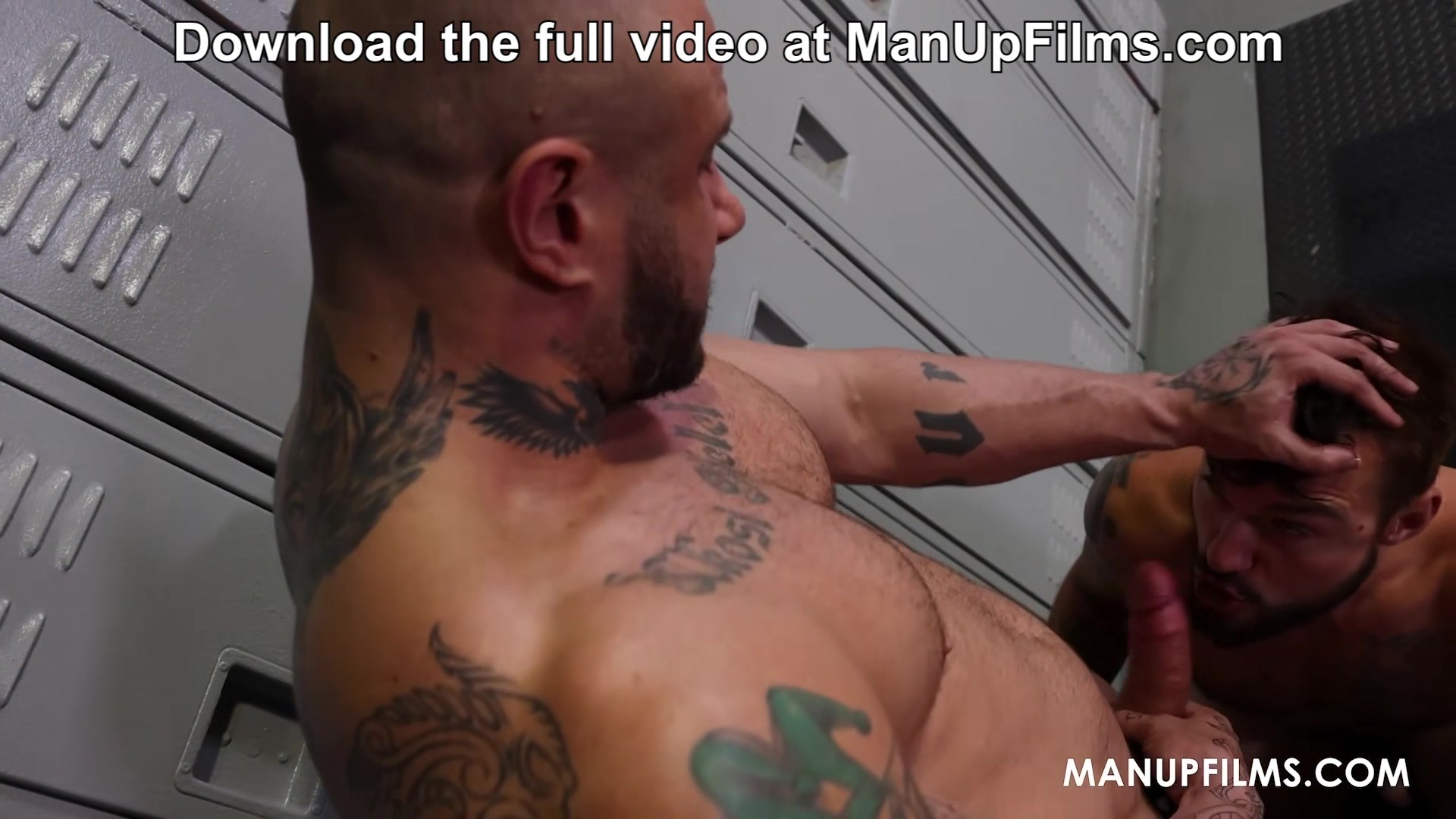 Take it All in the Locker room! Bareback by ManUpFlms