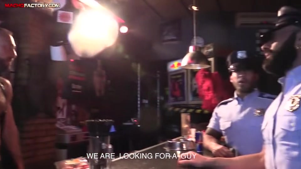 Cops fucking in a sex bar - Police Double Fuck