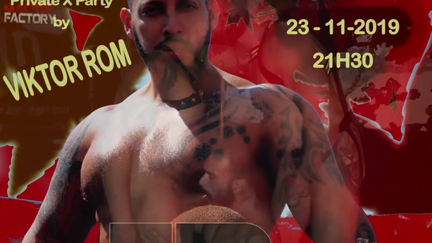 Sex tape of the Macho Factory stars' private bareback gangbang party. - Confidential 6 - Private Sex Party