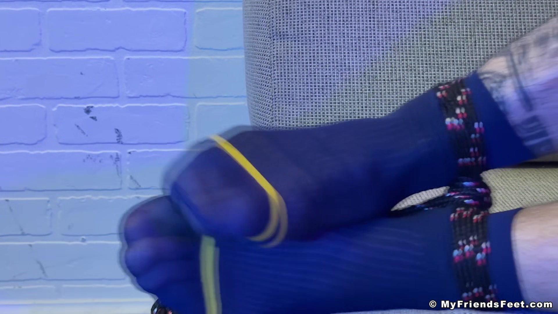 Savio Captured in Sheer Socks & Barefoot - Savio
