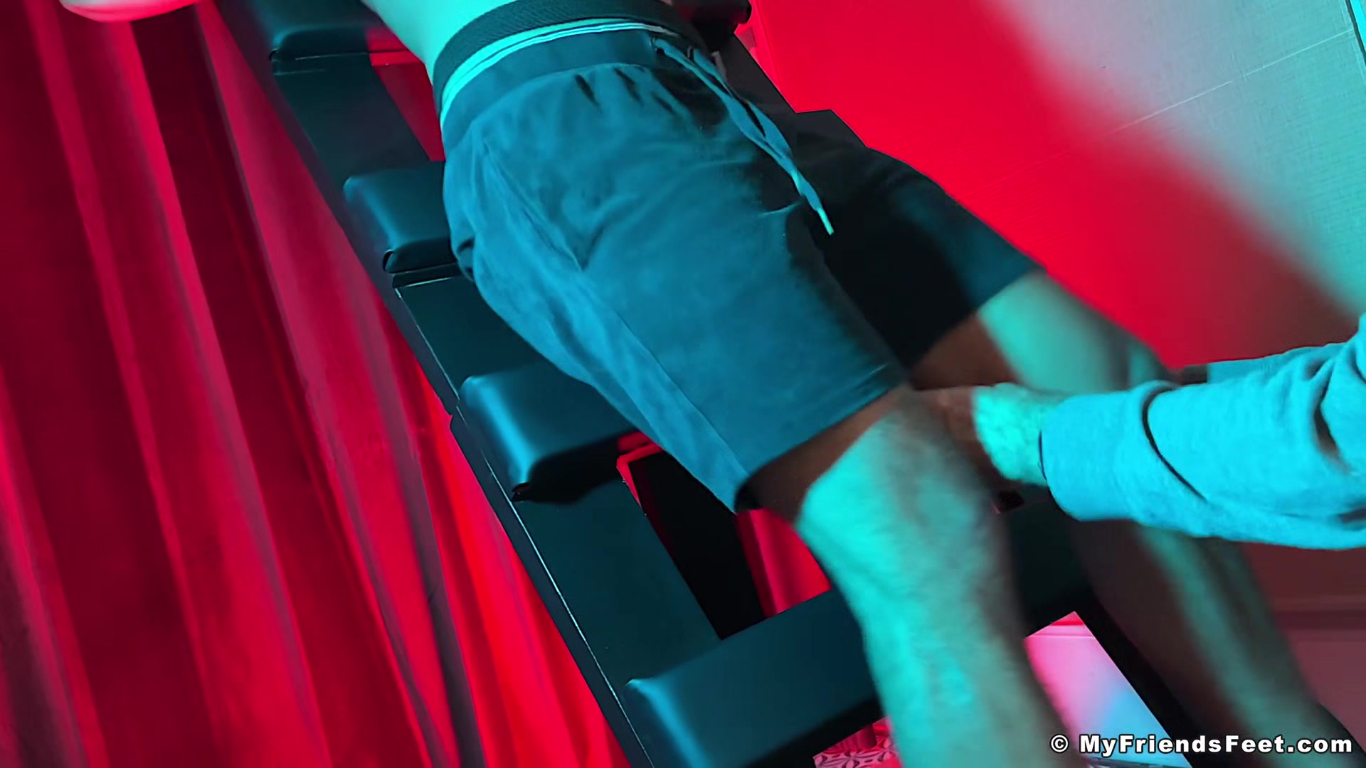 Luca on the Tickling Rack - Luca
