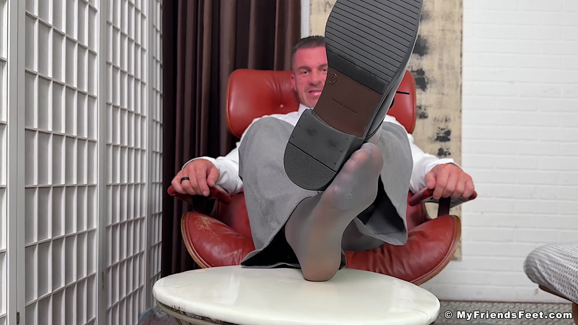 Spy on Braden's Sheer Socks & Feet - Braden