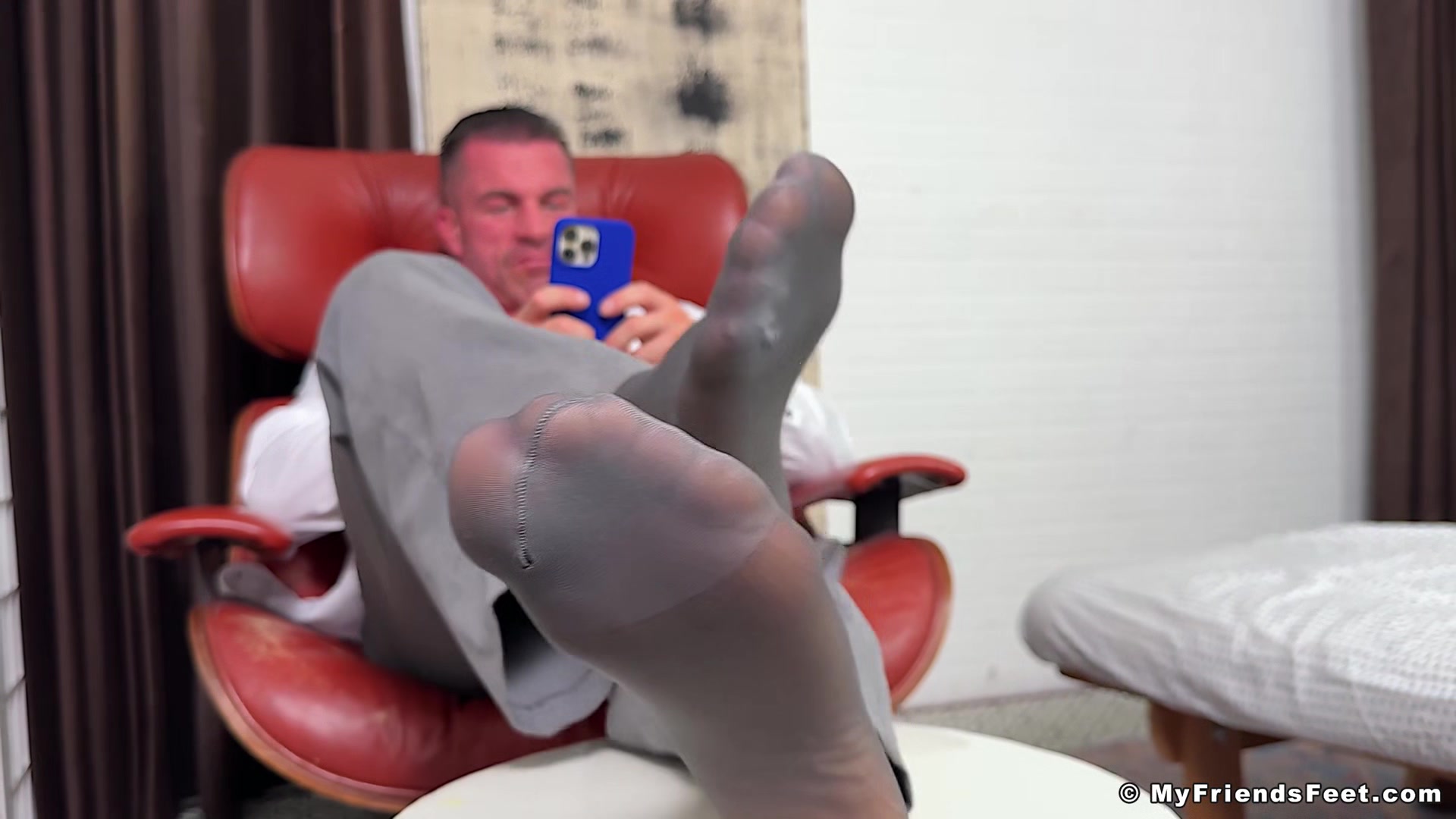 Spy on Braden's Sheer Socks & Feet - Braden