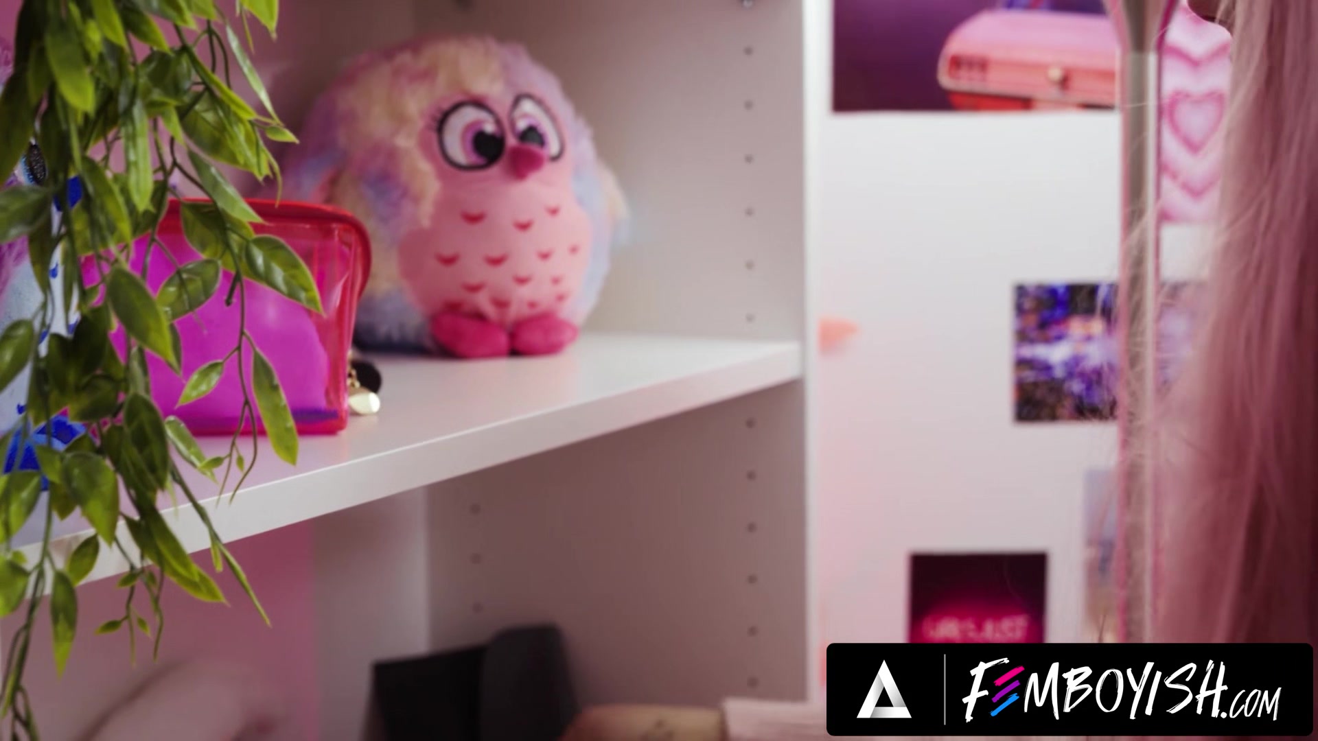 FEMBOYISH - Cute Pink Haired Femboy Cyrus Stark Rips Stockings For Marcus McNeil s Thick Dick
