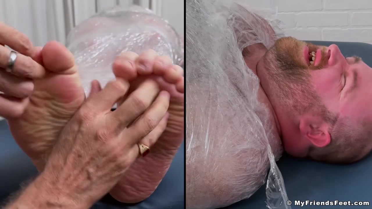 MyFriendsFeet: Tommy Bearhama gets mummified and giggles with feet tickles