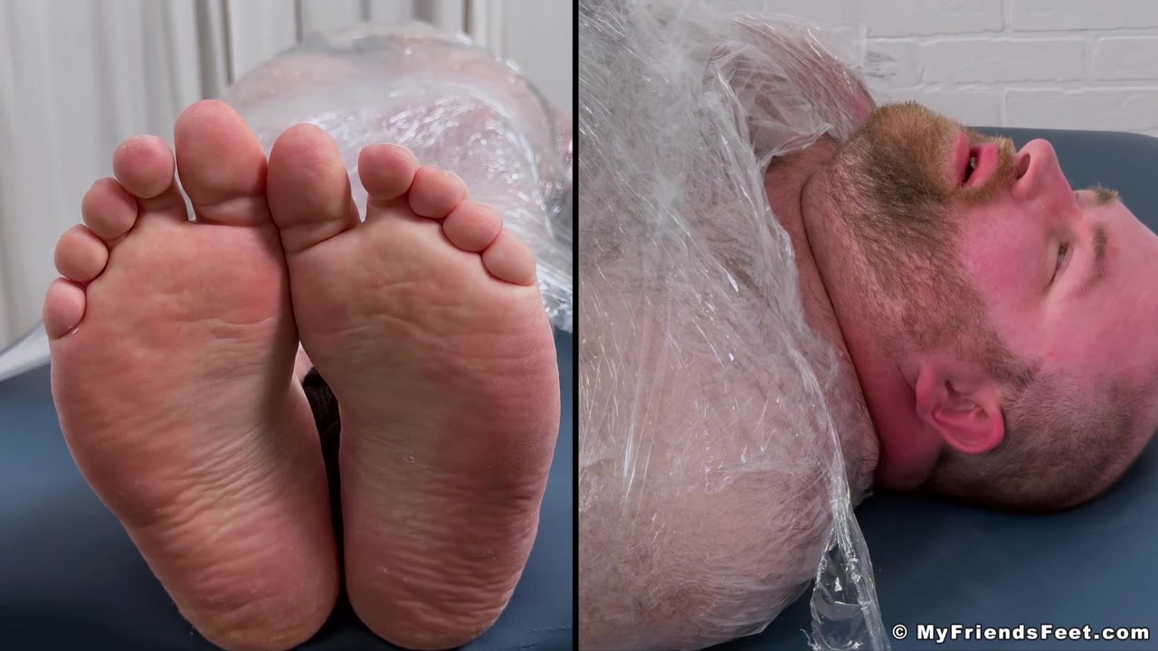 MyFriendsFeet: Tommy Bearhama gets mummified and giggles with feet tickles