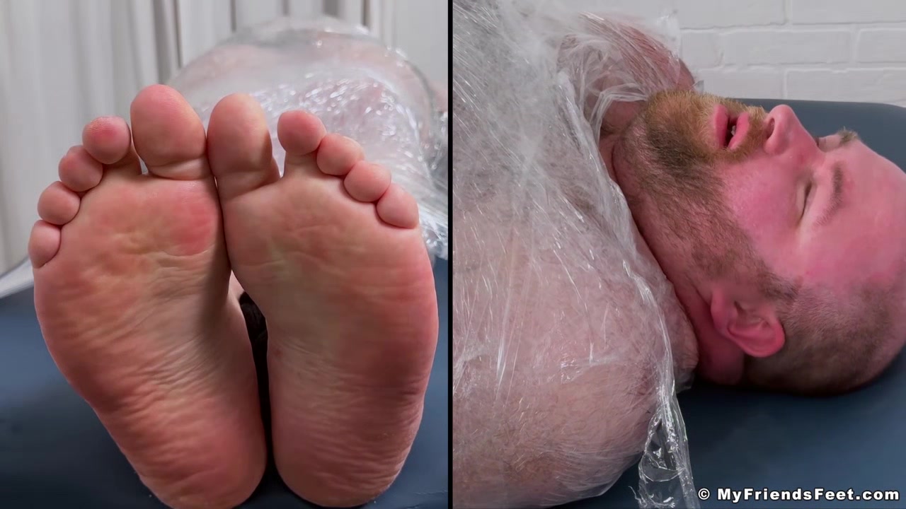 MyFriendsFeet: Tommy Bearhama gets mummified and giggles with feet tickles