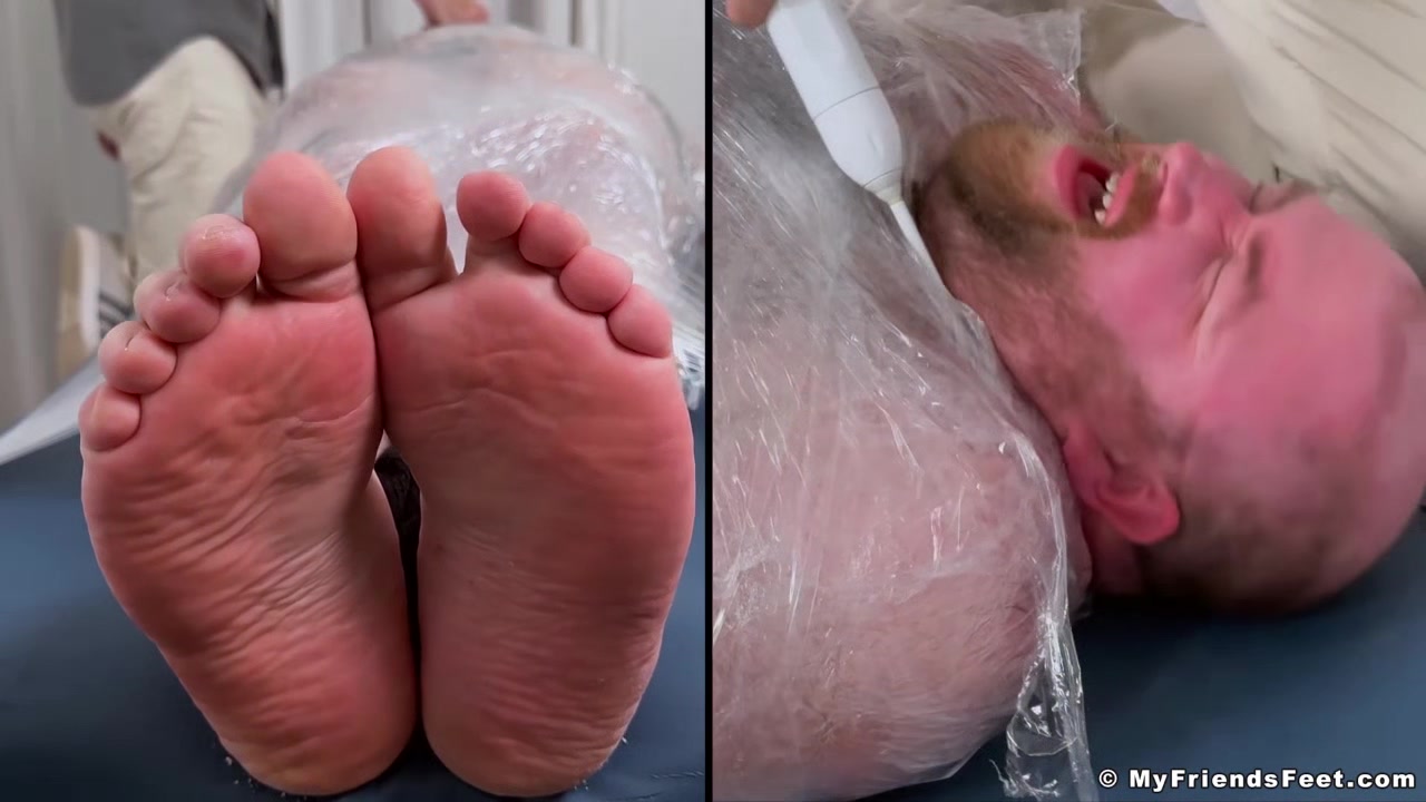 MyFriendsFeet: Tommy Bearhama gets mummified and giggles with feet tickles