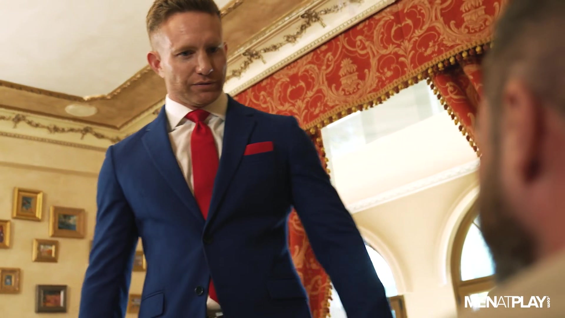 Stained Red Tie - MENatPLAY