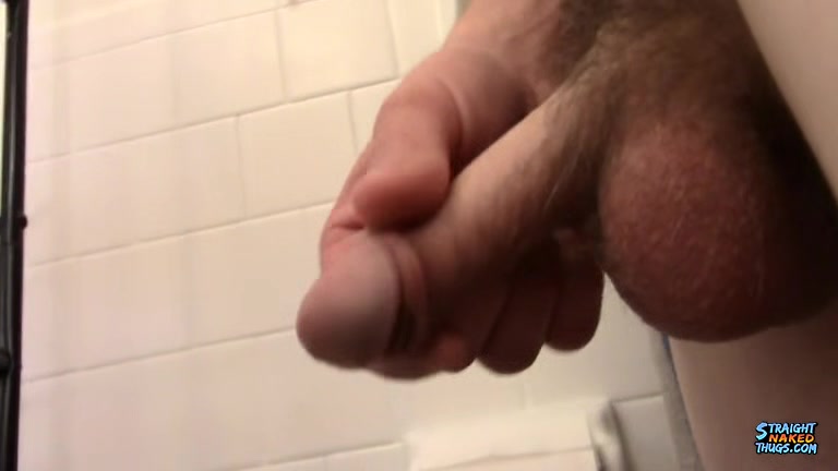 StraightNakedThugs: Sexy Mickey Waters pisses and pumps big loads in the shower