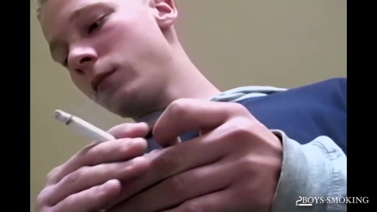 BoysSmoking: Jason shoots delicious cream after stroking his hard shaft in front of the cam