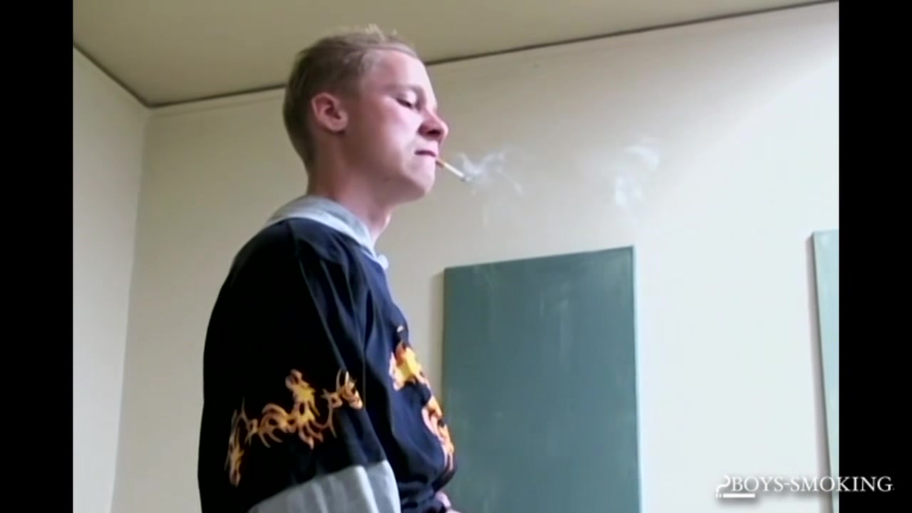 BoysSmoking: Jason shoots delicious cream after stroking his hard shaft in front of the cam