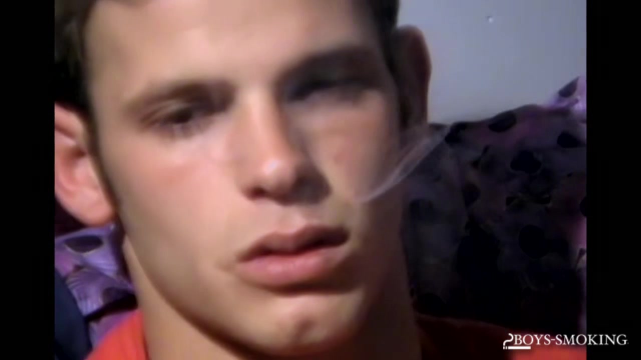 BoysSmoking: Chad sensually jerks his thrilled dick while smoking his ciggy