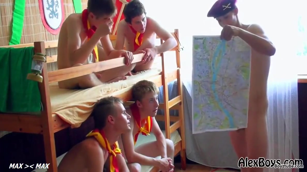 Five Lad Scouts Have A Joy Themselves