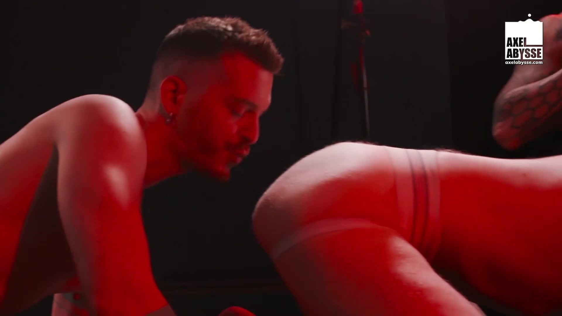 Inked Axel Abysse Offers His Asshole On Wild Group Fisting