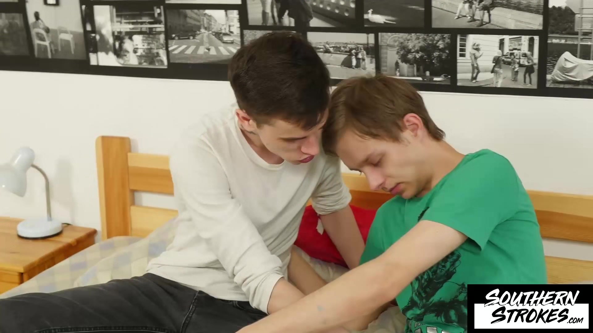 SOUTHERNSTROKES Adorable Corey Law Invites His New Buddy Vitali Kutcher For Sex