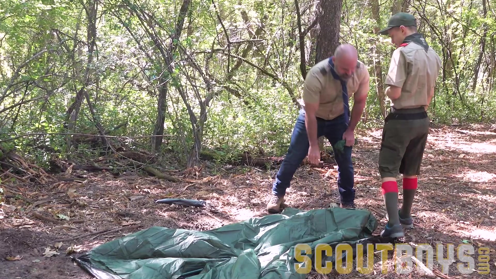 ScoutBoys Hung Scout Master fucks cute Ian Levine hard rough and raw