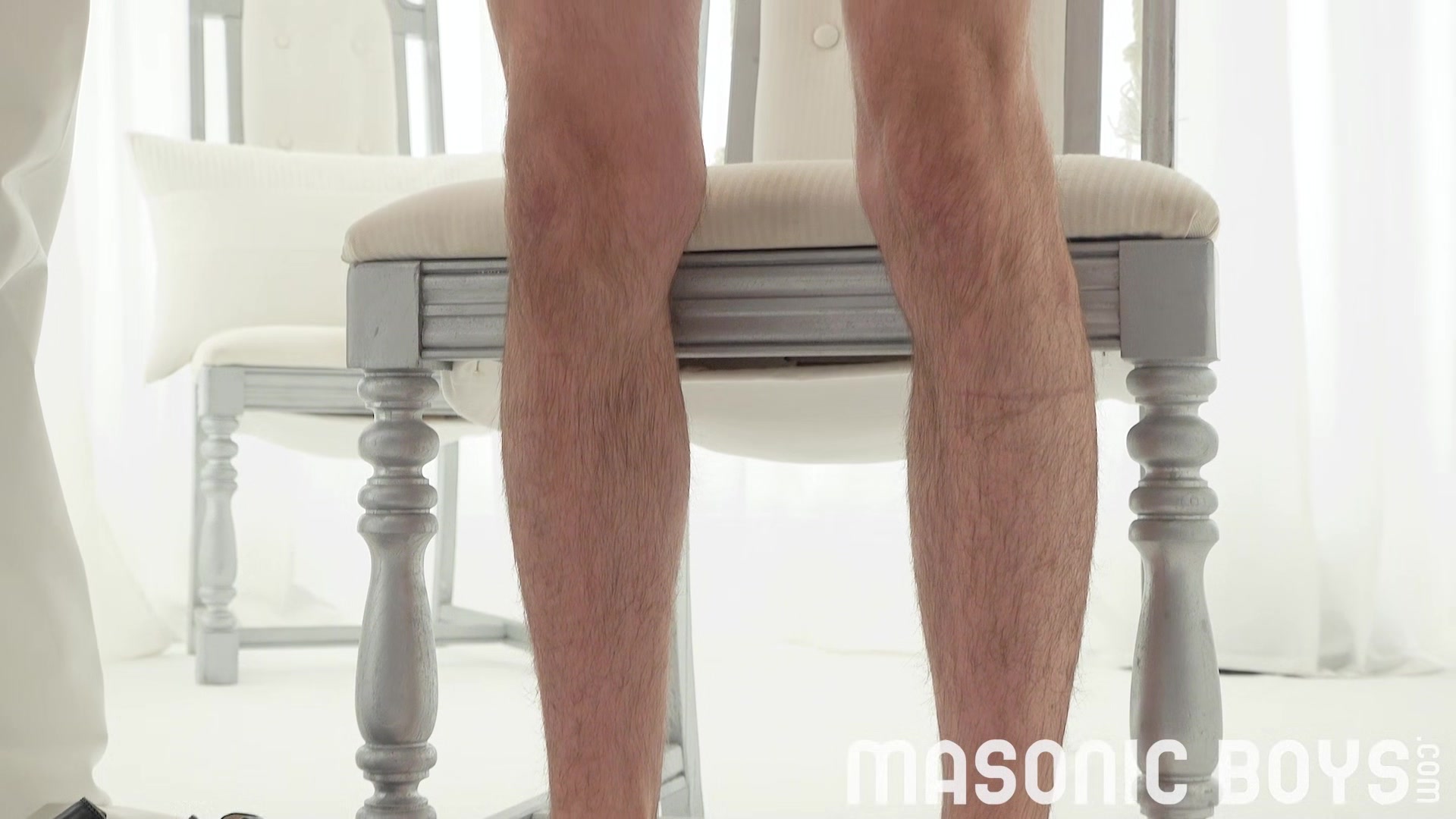 MasonicBoys Sexy suited elder makes bound virgin Oliver James cum