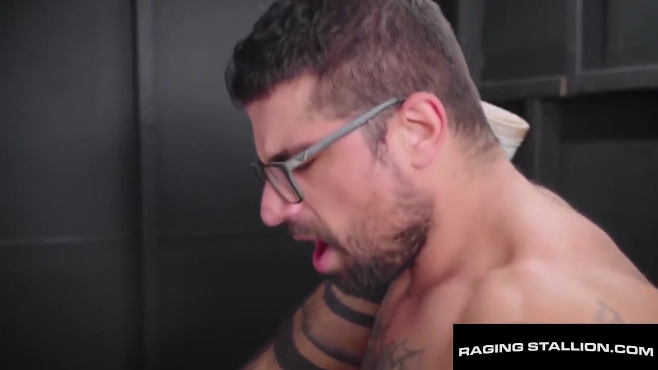 Burly Hunk Smashes Mustachioed Stranger Teddy Torres In Seedy Alley Fuckfest