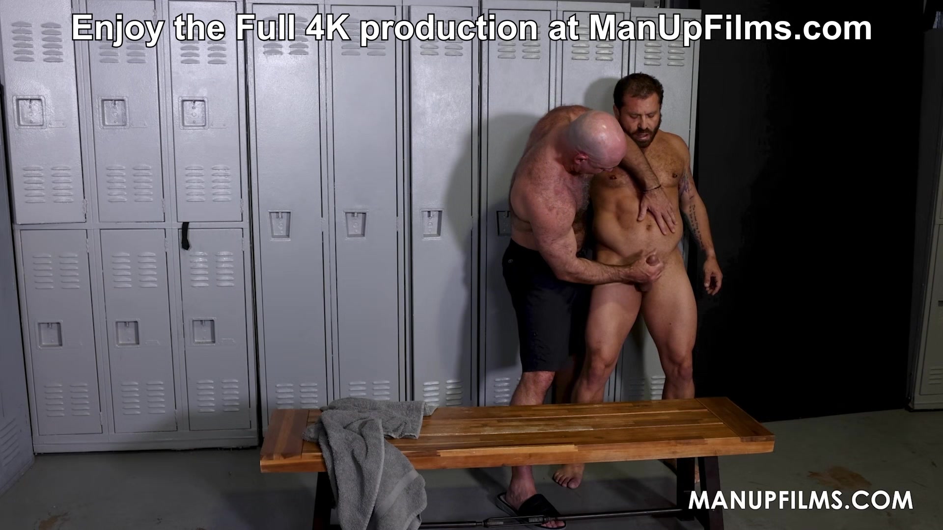 Riley Mitchel’s muscles meet Kev Inspring for ManUpFilms