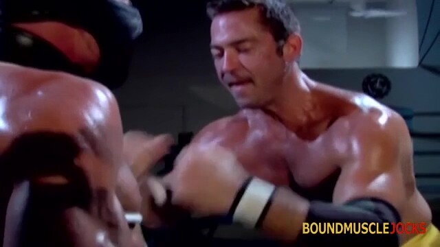 BoundMucleJocks: Bryce Pierce Dominates And Torments Luca Ciccone With Clamps