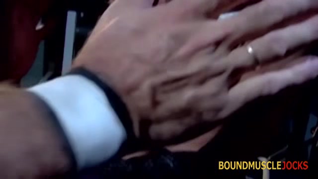 BoundMucleJocks: Bryce Pierce Dominates And Torments Luca Ciccone With Clamps