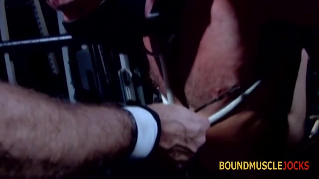 BoundMucleJocks: Bryce Pierce Dominates And Torments Luca Ciccone With Clamps