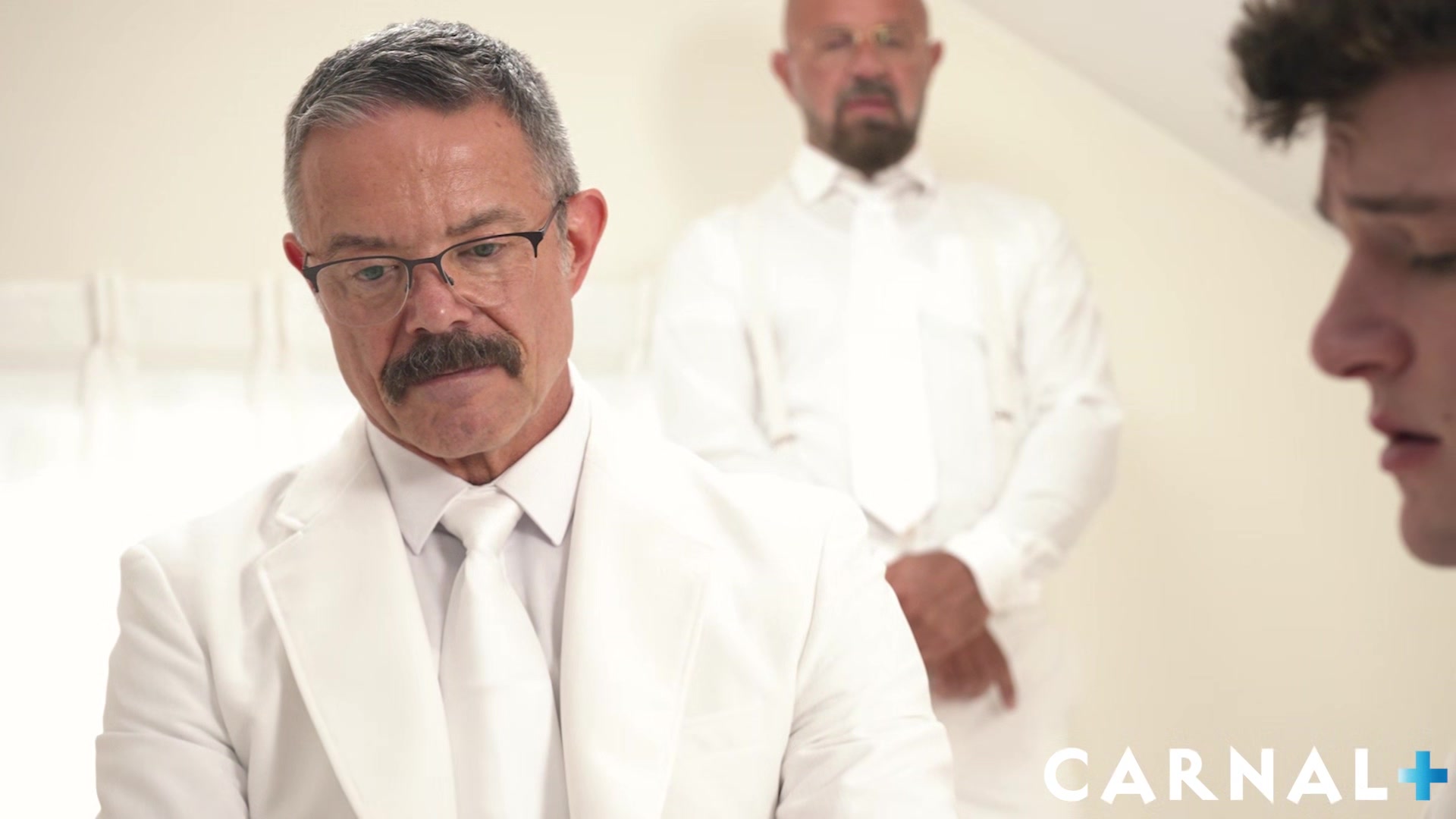 MasonicBoys - Hung suited moustached DILF Reece Scott fucks twink raw