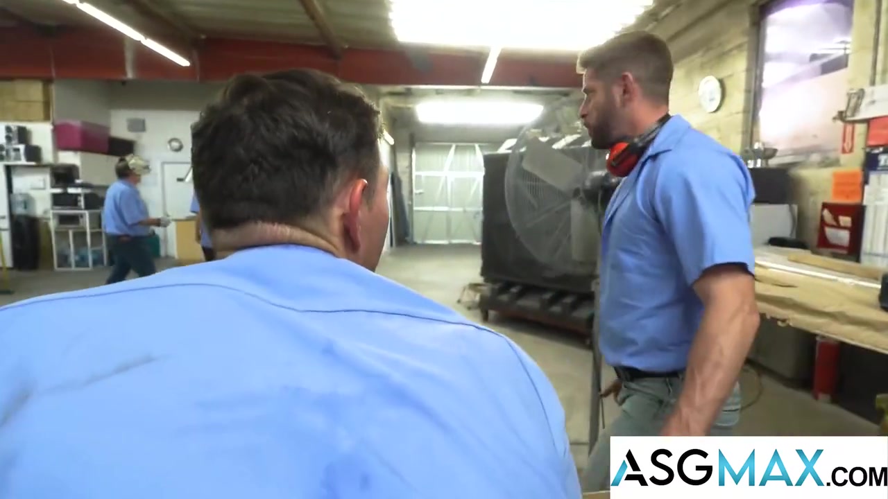 Hunk Johnny Ford Busts Jocks Ryder & Colt In A Big Cock Threesome At Asgmaxs Dirty Workshop
