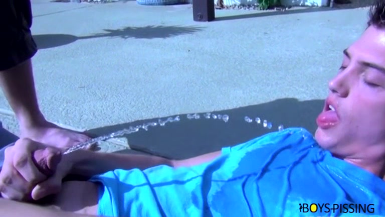 BoyPissing: Michael Dora Drills Riley Michaels Ass Following A Piss Feast