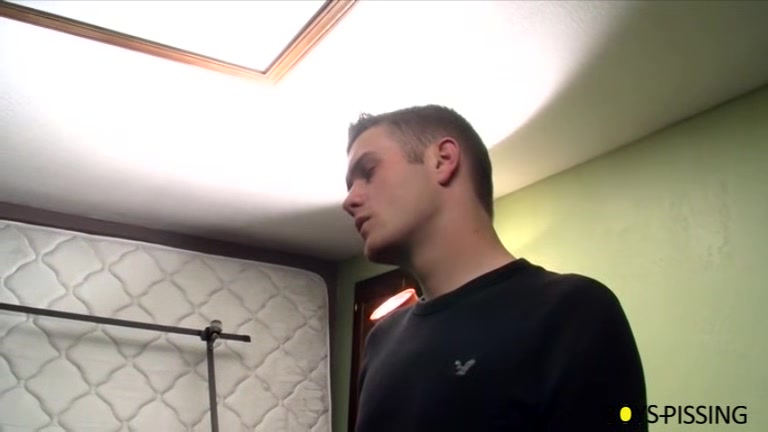 BoyPissing: Patrick Kennedy Kneels And Worships Bryce Corbins Horny Cock